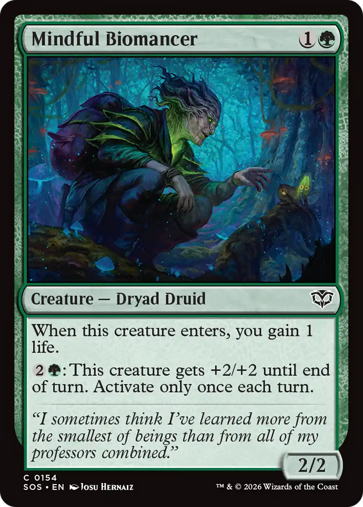 Mindful Biomancer [Secrets of Strixhaven] | Chromatic Games