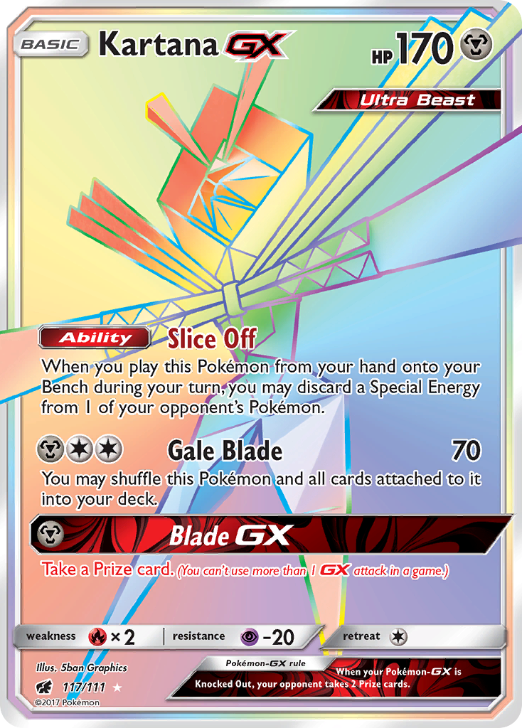 Kartana GX (117/111) [Sun & Moon: Crimson Invasion] | Chromatic Games