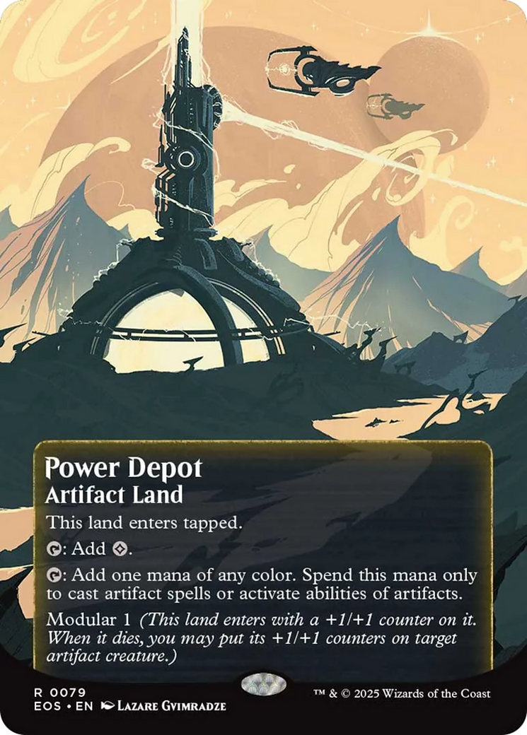 Power Depot (0079) (Borderless) [Edge of Eternities: Stellar Sights] | Chromatic Games