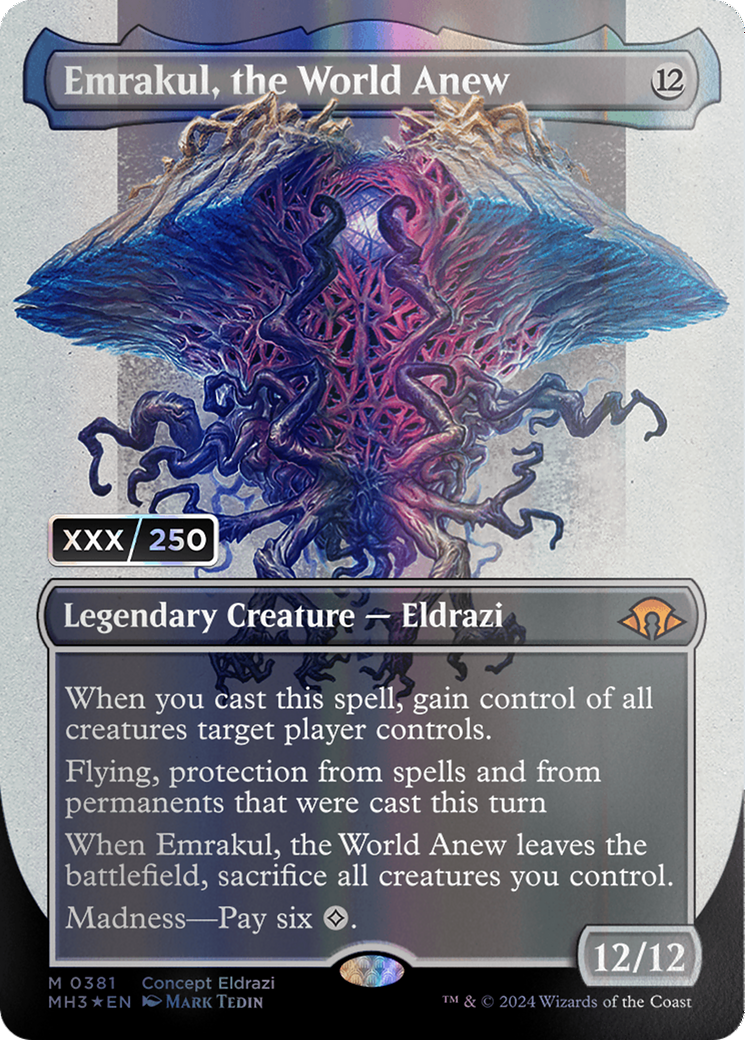 Emrakul, the World Anew (Borderless) (Serial Numbered) [Modern Horizons 3] | Chromatic Games