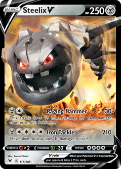 Steelix V (115/185) [Sword & Shield: Vivid Voltage] | Chromatic Games