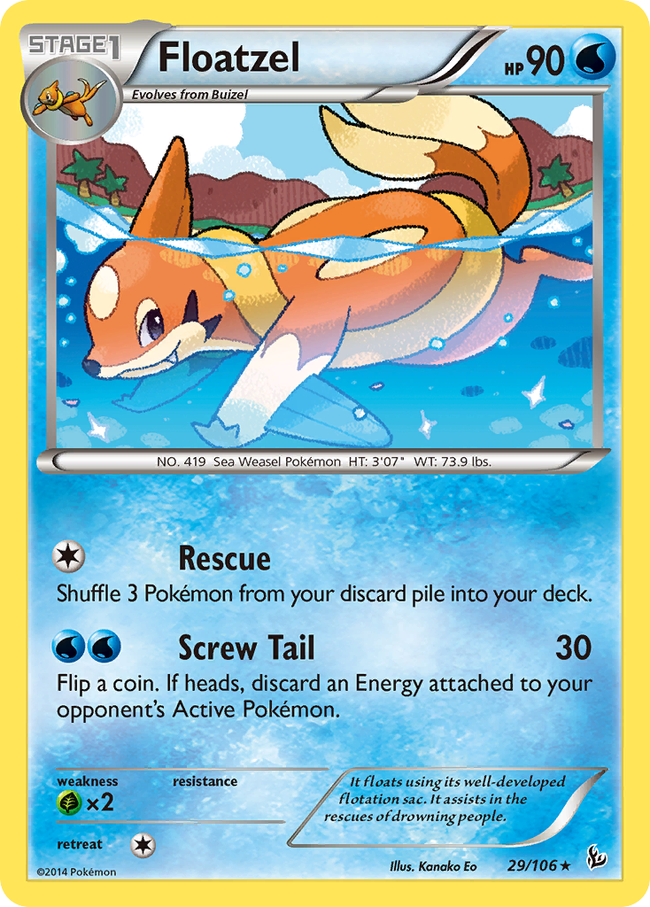 Floatzel (29/106) [XY: Flashfire] | Chromatic Games