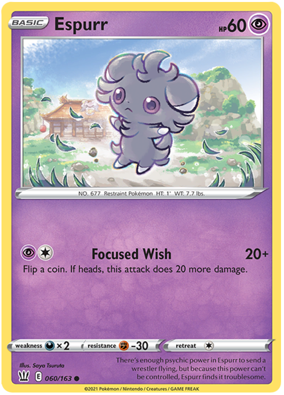 Espurr (060/163) [Sword & Shield: Battle Styles] | Chromatic Games