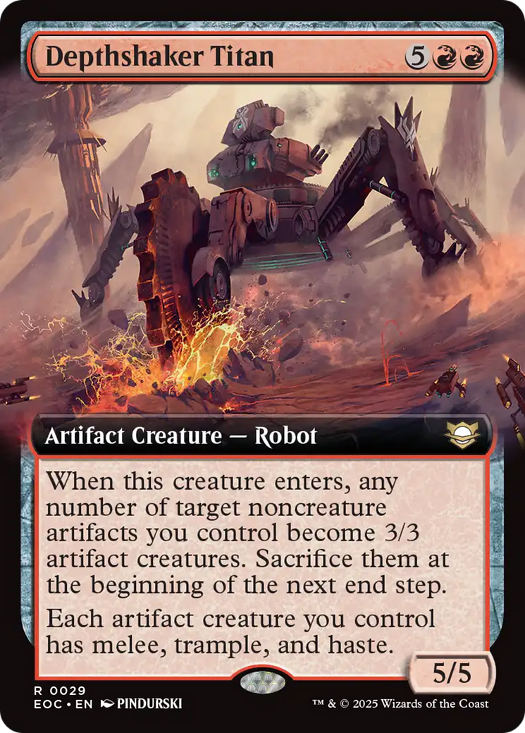 Depthshaker Titan (Extended Art) [Edge of Eternities Commander] | Chromatic Games