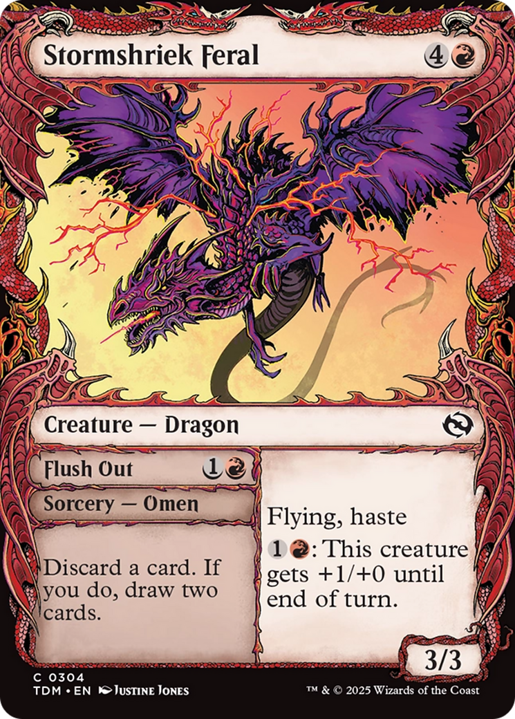 Stormshriek Feral (Showcase) [Tarkir: Dragonstorm] | Chromatic Games