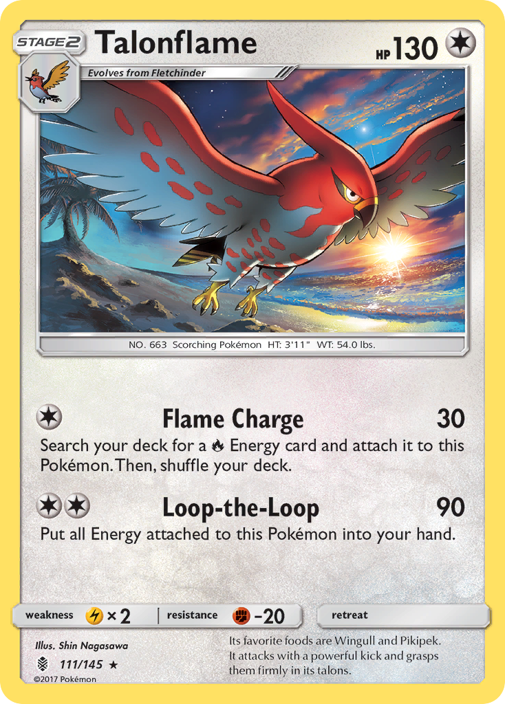 Talonflame (111/145) [Sun & Moon: Guardians Rising] | Chromatic Games