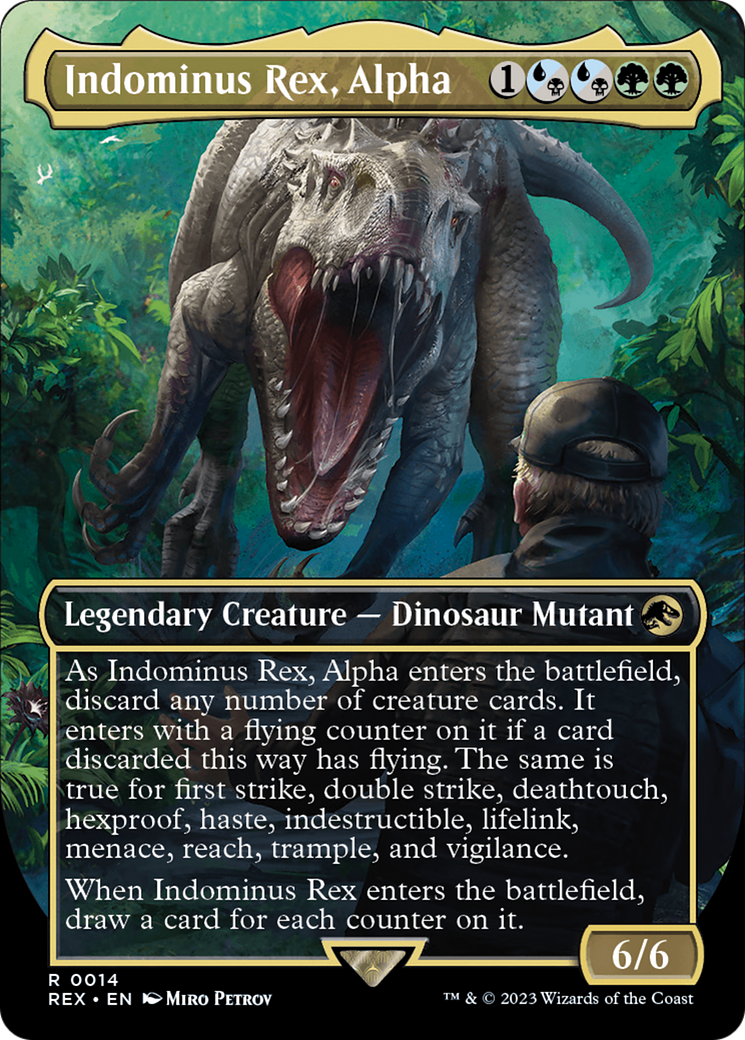 Indominus Rex, Alpha (Borderless) [Jurassic World Collection] | Chromatic Games