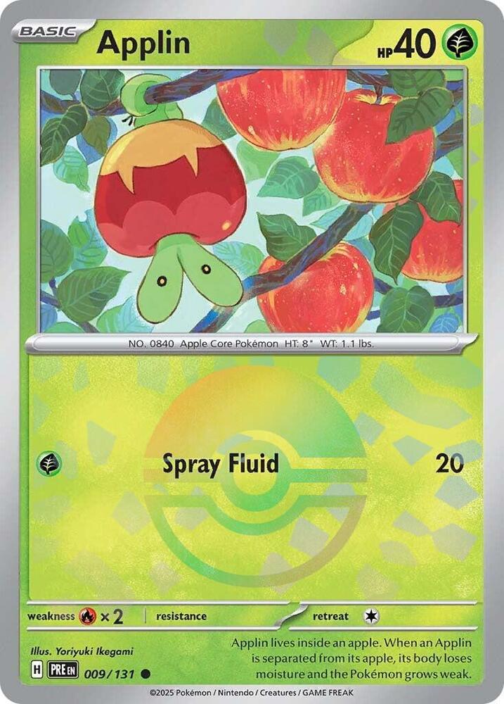 Applin (009/131) (Poke Ball Pattern) [Scarlet & Violet: Prismatic Evolutions] | Chromatic Games