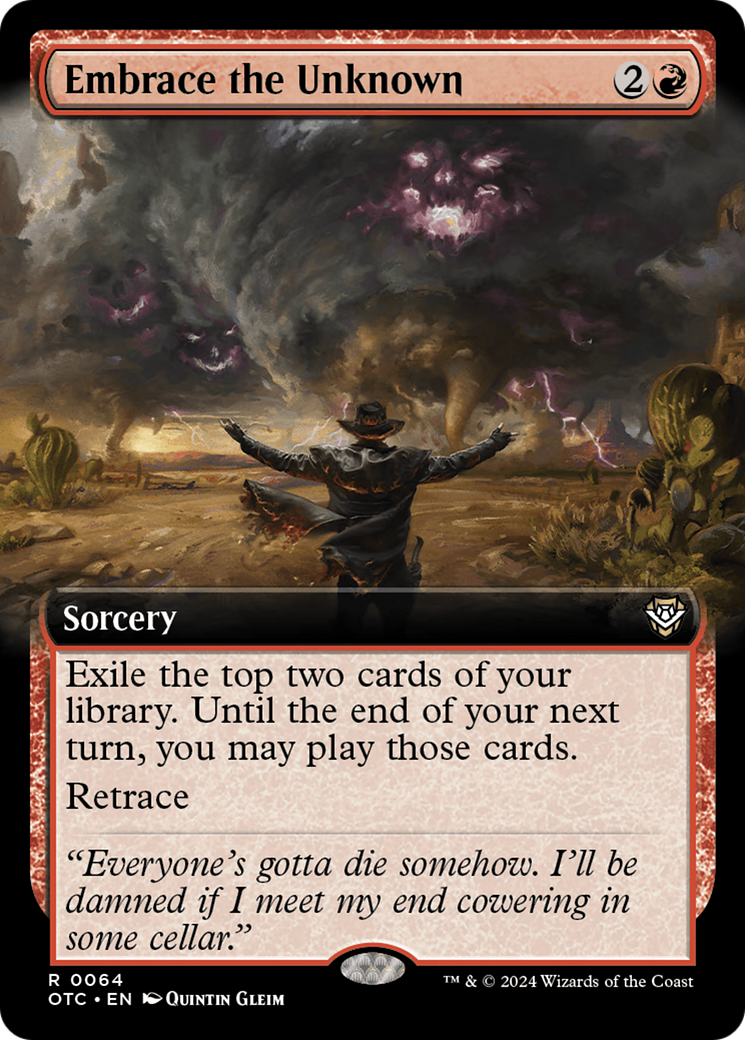 Embrace the Unknown (Extended Art) [Outlaws of Thunder Junction Commander] | Chromatic Games