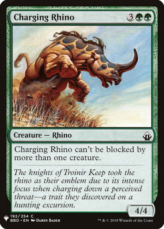 Charging Rhino [Mystery Booster] | Chromatic Games