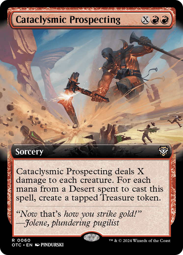 Cataclysmic Prospecting (Extended Art) [Outlaws of Thunder Junction Commander] | Chromatic Games