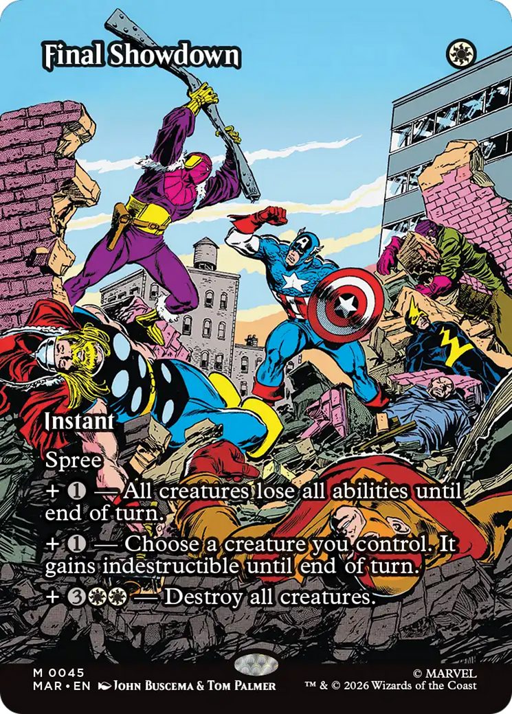 Final Showdown (Borderless) [Marvel Universe: Eternal-Legal] | Chromatic Games