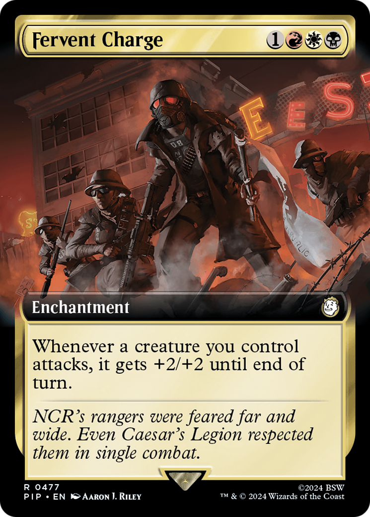 Fervent Charge (Extended Art) [Fallout] | Chromatic Games