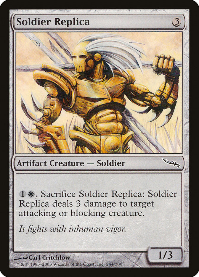 Soldier Replica 244/306 (Mirrodin)  | Chromatic Games