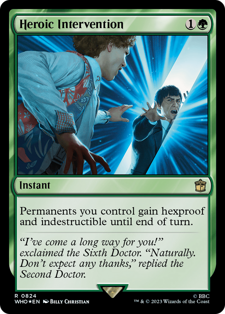 Heroic Intervention (Surge Foil) [Doctor Who] | Chromatic Games