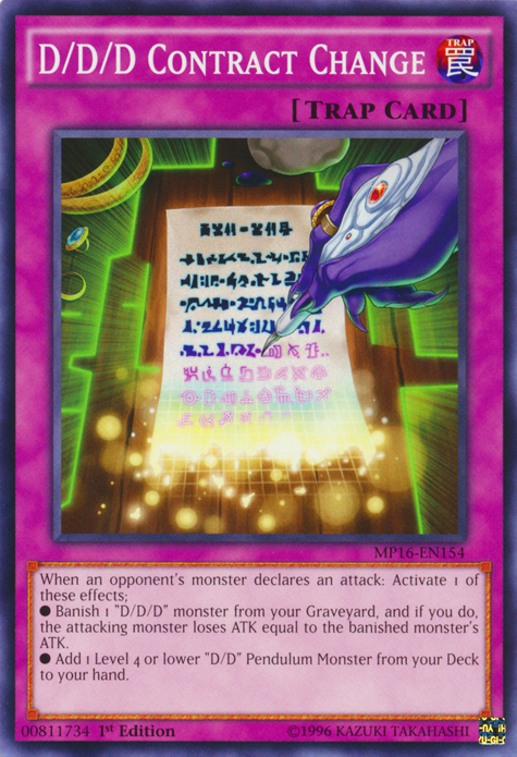 D/D/D Contract Change [MP16-EN154] Common | Chromatic Games
