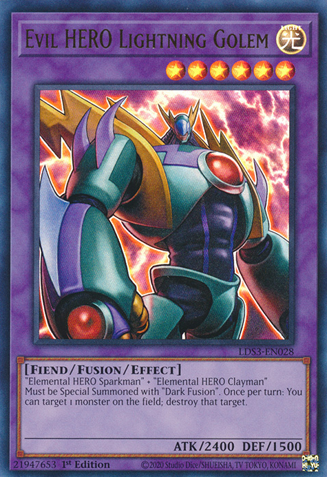 Evil HERO Lightning Golem [LDS3-EN028] Ultra Rare | Chromatic Games