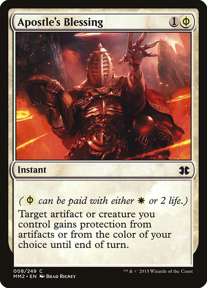 Apostle's Blessing 8/249 (Modern Masters 2015)  | Chromatic Games