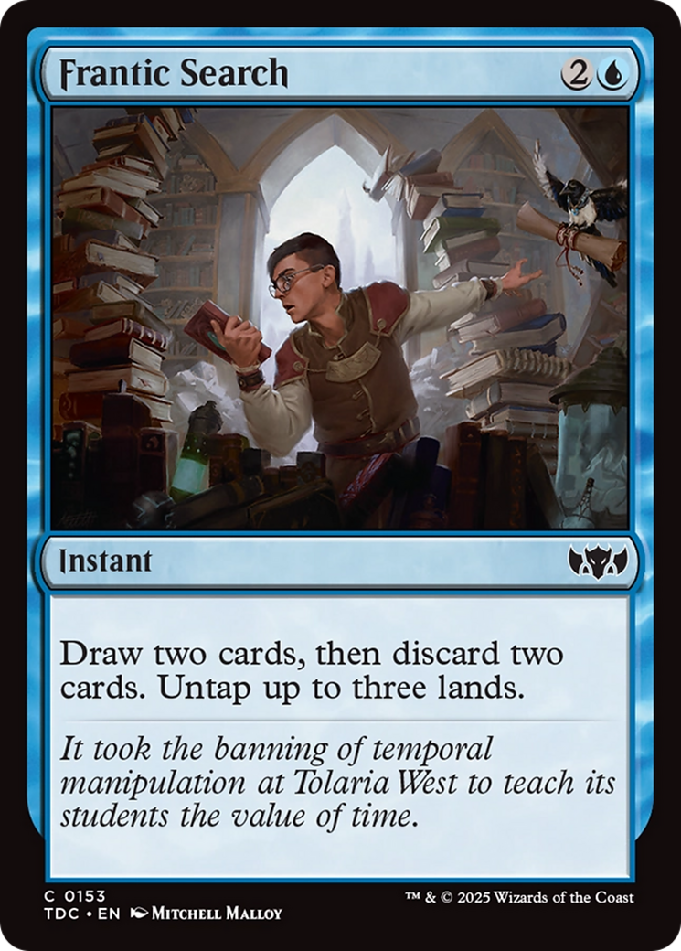 Frantic Search [Tarkir: Dragonstorm Commander] | Chromatic Games