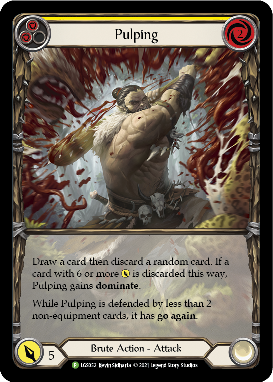 Pulping (Yellow) [LGS052] (Promo)  Rainbow Foil | Chromatic Games