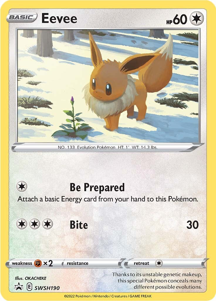 Eevee (SWSH190) [Sword & Shield: Black Star Promos] | Chromatic Games