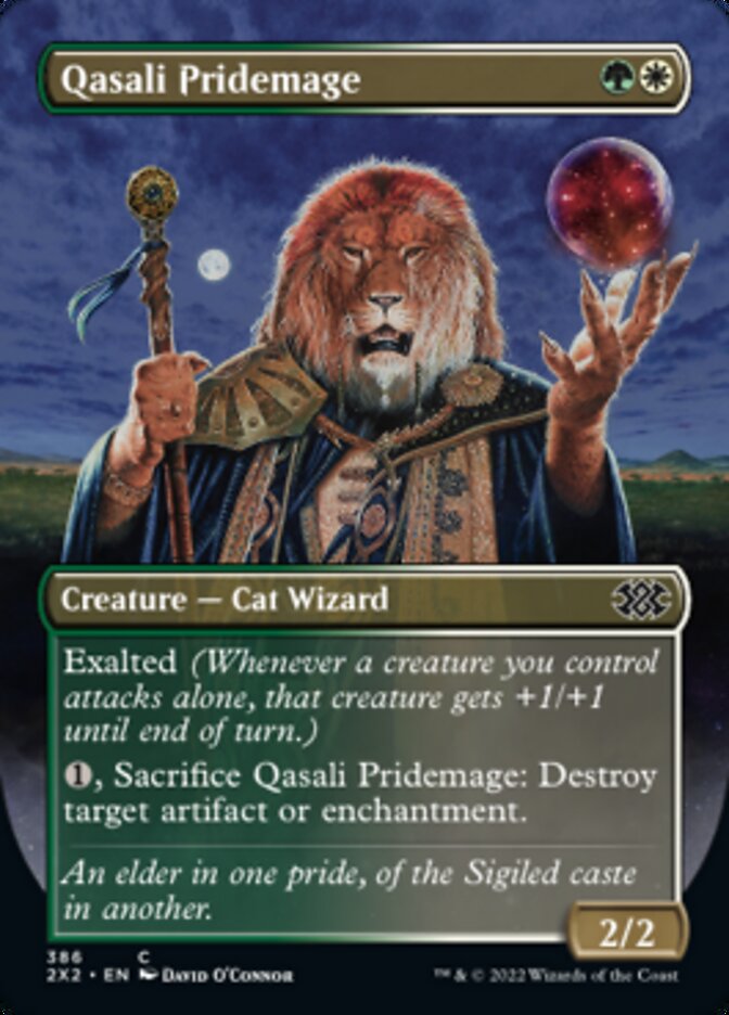 Qasali Pridemage (Borderless Alternate Art) [Double Masters 2022] | Chromatic Games