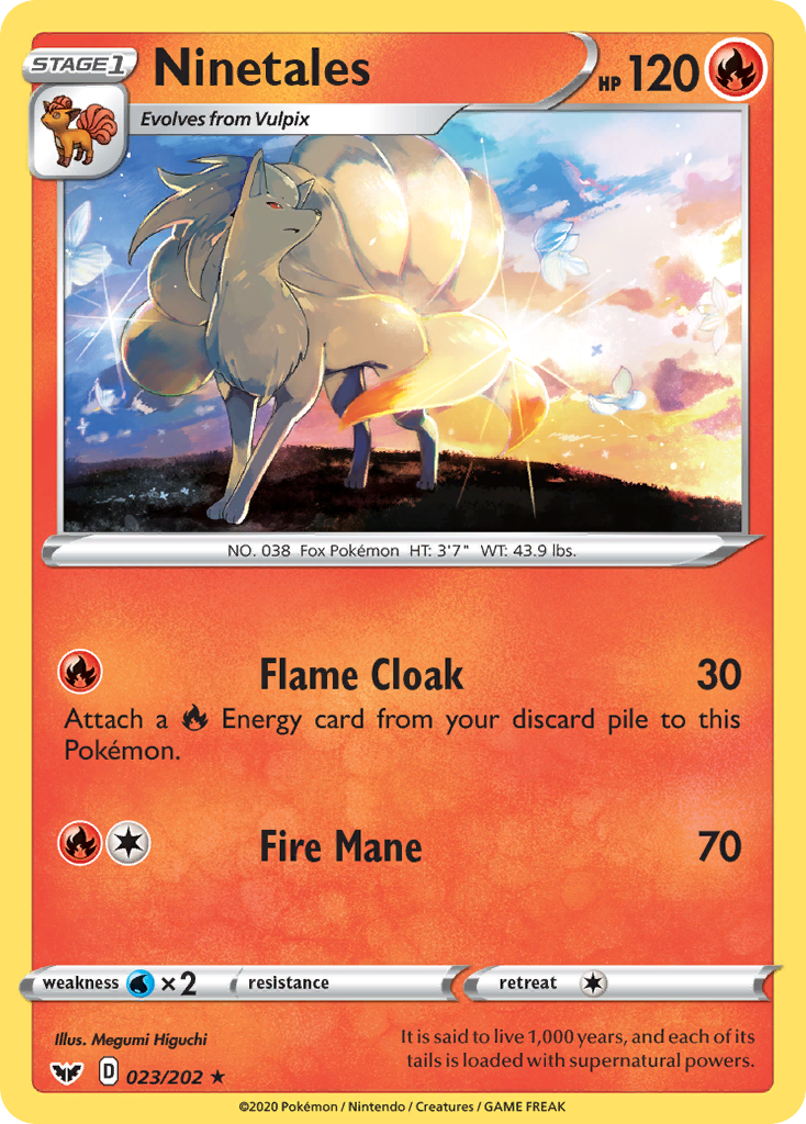 Ninetales (023/202) [Sword & Shield: Base Set] | Chromatic Games