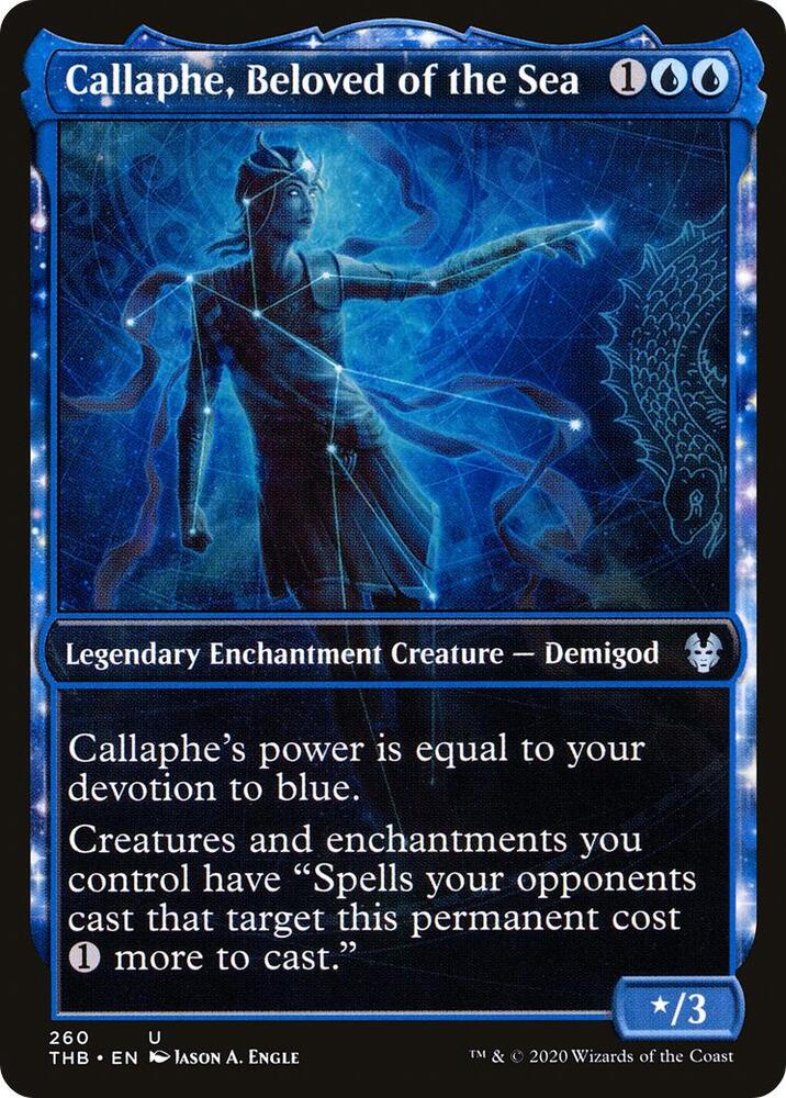 Callaphe, Beloved of the Sea 260/254 (Theros Beyond Death)  - Showcase | Chromatic Games