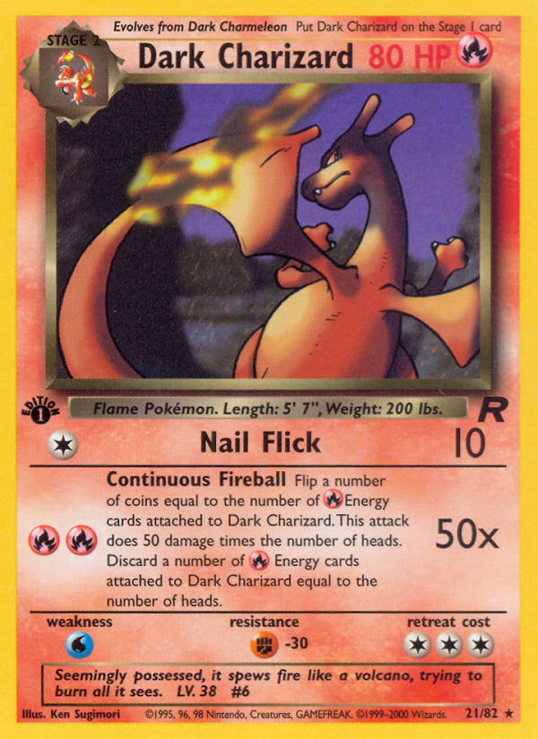 Dark Charizard (21/82) [Team Rocket 1st Edition] | Chromatic Games