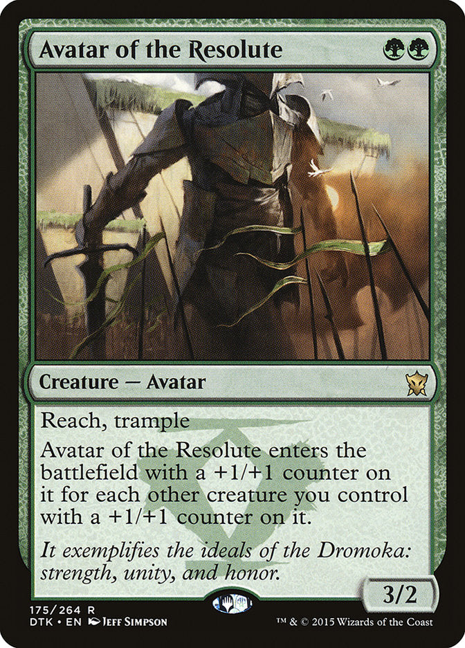 Avatar of the Resolute 175/264 (Dragons of Tarkir)  - Foil | Chromatic Games