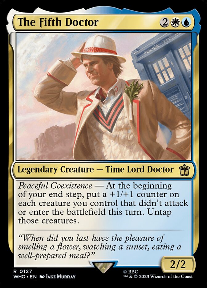 The Fifth Doctor 127 (Universes Beyond: Doctor Who)  - Foil | Chromatic Games