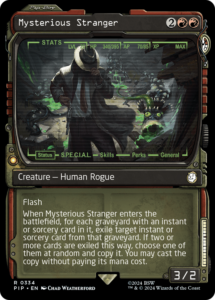 Mysterious Stranger (Showcase) [Fallout] | Chromatic Games