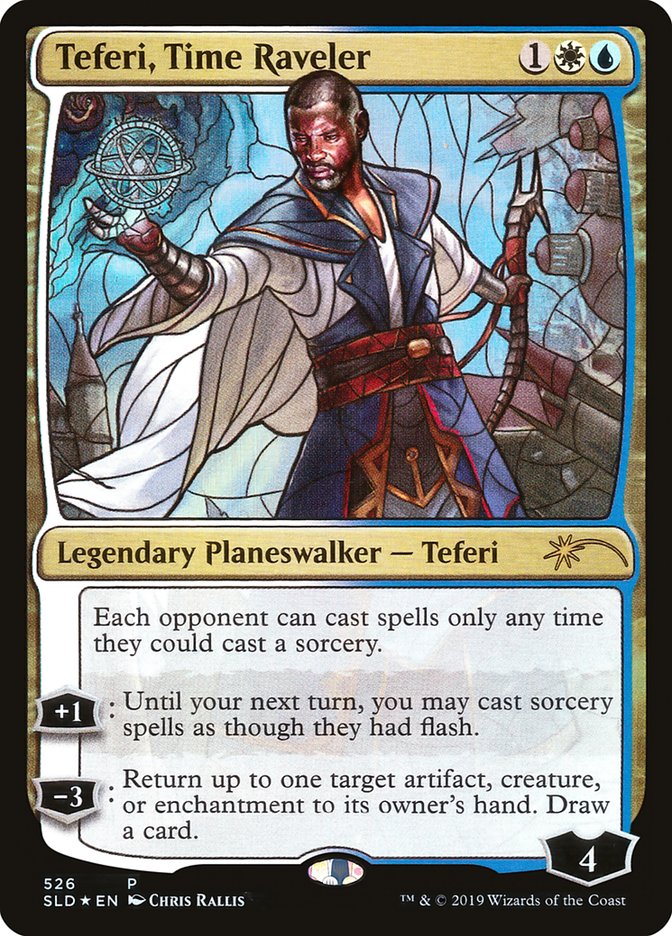 Teferi, Time Raveler (Stained Glass) [Secret Lair Drop Promos] | Chromatic Games