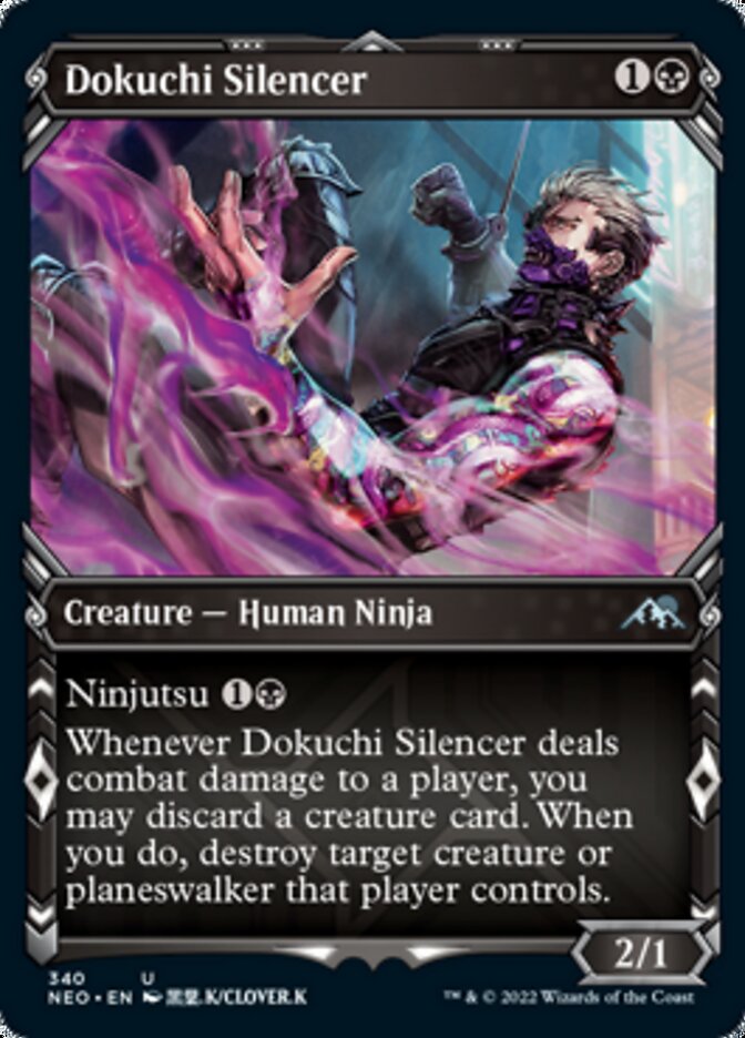 Dokuchi Silencer (Showcase Ninja) [Kamigawa: Neon Dynasty] | Chromatic Games