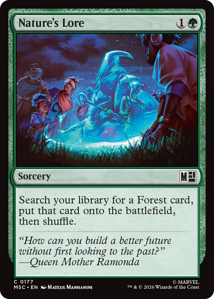 Nature's Lore (Surge Foil) [Marvel Super Heroes Commander] | Chromatic Games