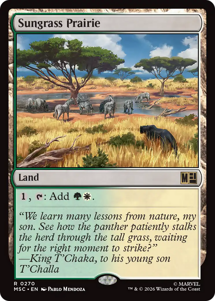 Sungrass Prairie (Surge Foil) [Marvel Super Heroes Commander] | Chromatic Games