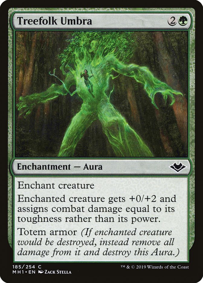 Treefolk Umbra [Modern Horizons] | Chromatic Games