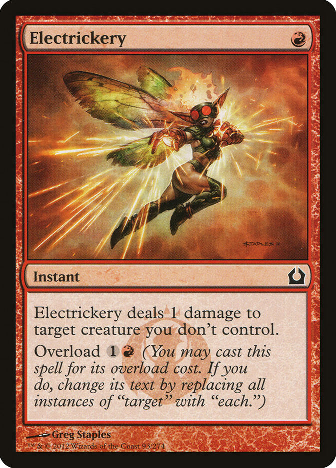 Electrickery 93/274 (Return to Ravnica)  - Foil | Chromatic Games