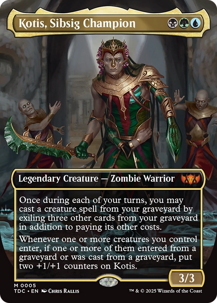 Kotis, Sibsig Champion (Borderless) [Tarkir: Dragonstorm Commander] | Chromatic Games