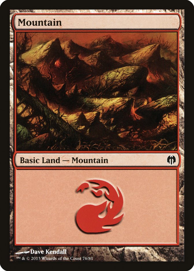 Mountain (76) [Duel Decks: Heroes vs. Monsters] | Chromatic Games