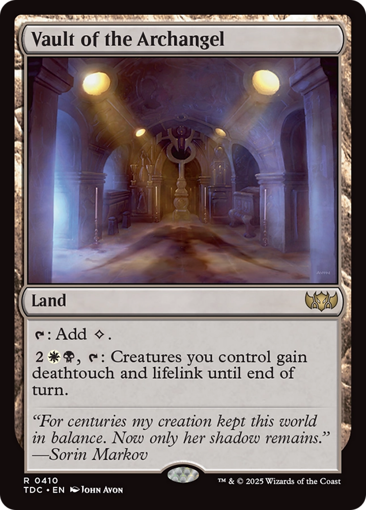 Vault of the Archangel [Tarkir: Dragonstorm Commander] | Chromatic Games