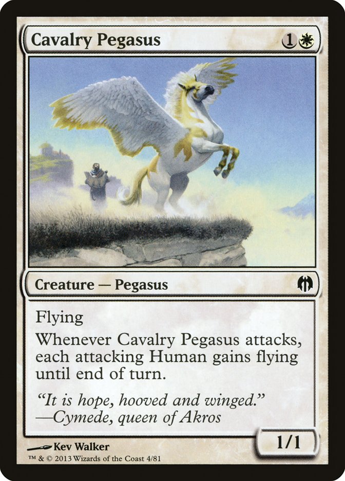 Cavalry Pegasus [Duel Decks: Heroes vs. Monsters] | Chromatic Games