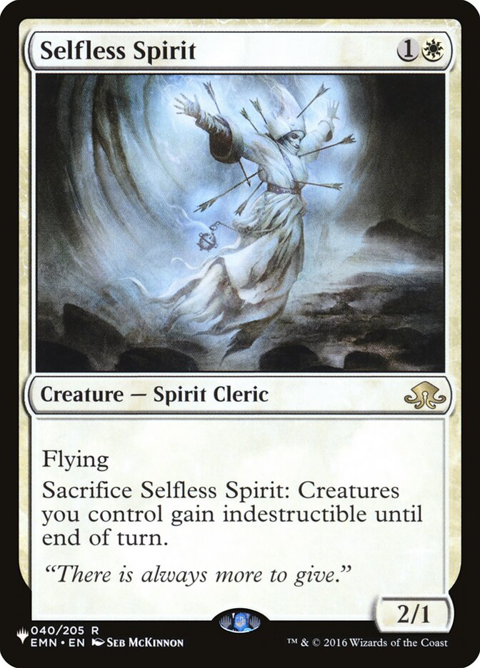 Selfless Spirit [The List] | Chromatic Games