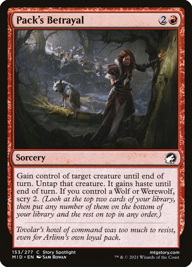 Pack's Betrayal 153/277 (Innistrad: Midnight Hunt)  - Foil | Chromatic Games