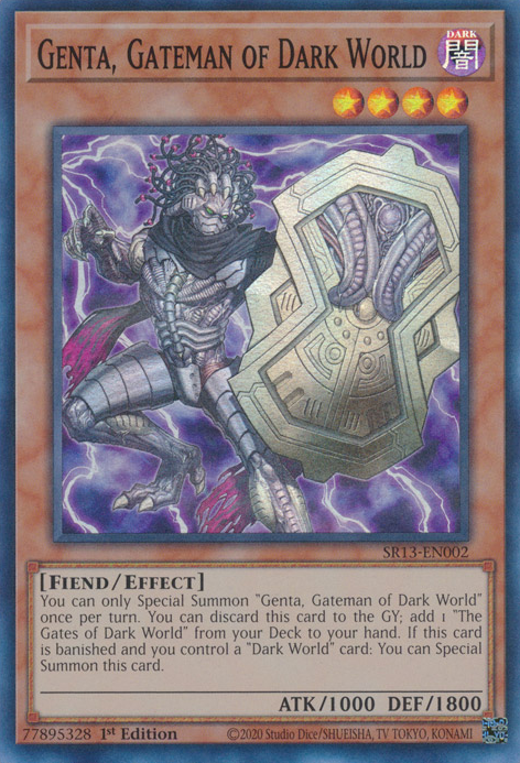 Genta, Gateman of Dark World [SR13-EN002] Super Rare | Chromatic Games