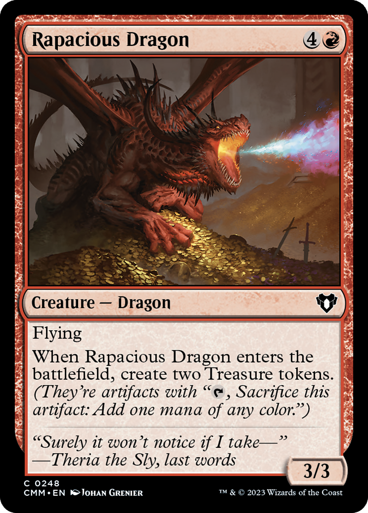 Rapacious Dragon [Commander Masters] | Chromatic Games