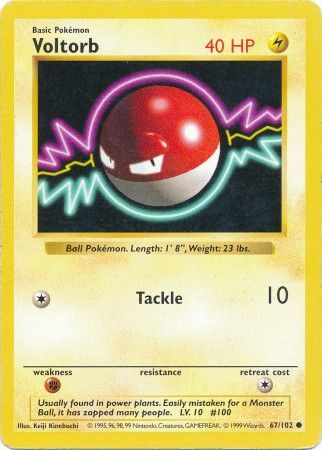 Voltorb (67/102) [Base Set Shadowless Unlimited] | Chromatic Games