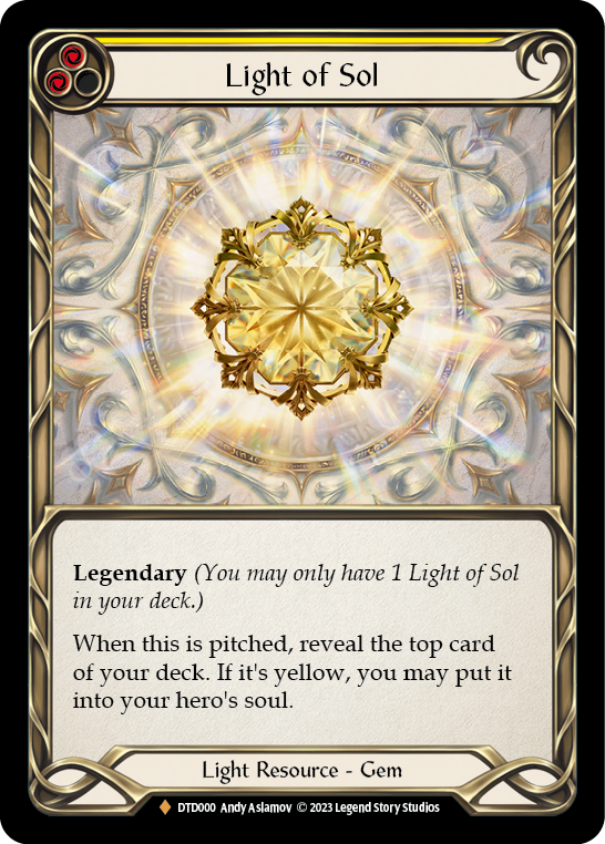 Light of Sol [DTD000] (Dusk Till Dawn)  Rainbow Foil | Chromatic Games