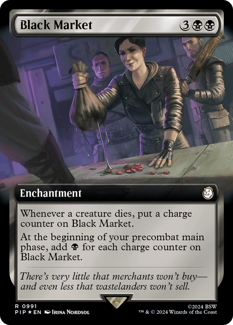 Black Market (Extended Art) (Surge Foil) [Fallout] | Chromatic Games