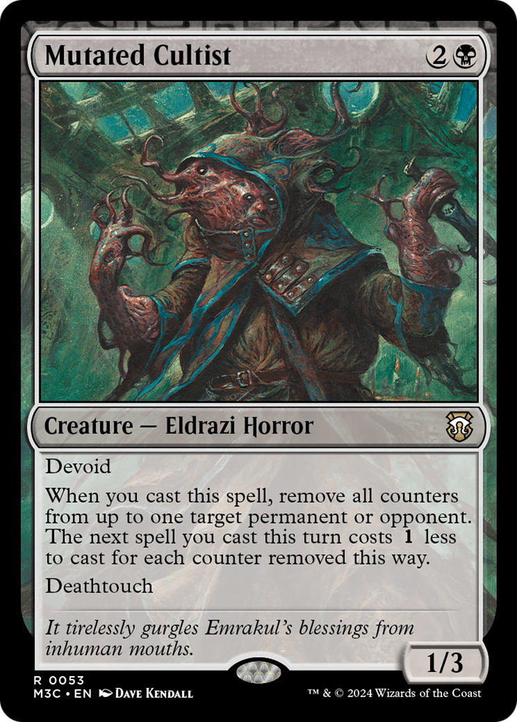 Mutated Cultist [Modern Horizons 3 Commander] | Chromatic Games